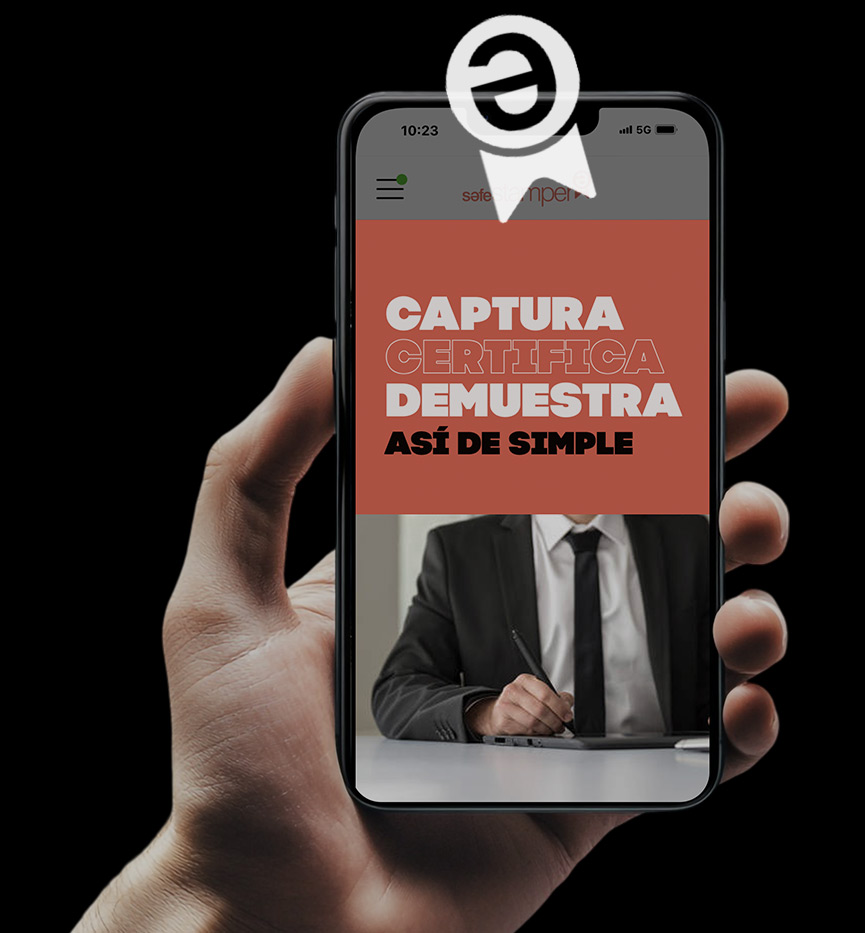Certifica cualquier contenido publicado online: URL, fecha, hora y evidencia visual